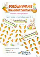 zapowiedź - Porównywanie ułamków zwykłych – wielkanocna karta pracy – matematyka – ułamki zwykłe – klasa 4–6 - strona 1