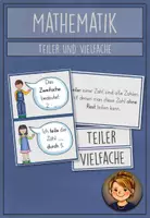 Vorschau - Merkblätter - Mathematik - Teiler und Vielfache - 4. Klasse - Multiplikation Division - Deckblatt