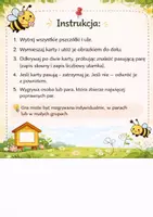 zapowiedź - Pszczółkowe memory 🐝 – ułamki zwykłe i liczby mieszane (zapis słowny i liczbowy) | wycinanka | kl. 4–6 - strona 1