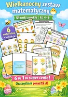 zapowiedź - Wielkanocny zestaw matematyczny 🐣 – ułamki zwykłe (6 materiałów, kl. 4–6) - obwoluta