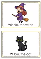 Vorschau - Merkblätter - Flashcards/Bildkarten zum Buch "Winnie the witch" - Seite 1