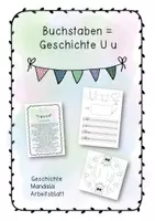 Vorschau - Arbeitsblätter - Buchstabengeschichte U u - Deckblatt