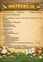 zapowiedź - Wielkanocny Piotruś Gra Matematyczna – odejmowanie ułamków o jednakowych mianownikach | 2 poziomy | kl. 4–5 - strona 1