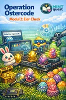 Vorschau - Arbeitsblätter - Operation Ostercode – Modul 2: Bedingungen mit Python - Deckblatt