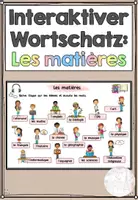 Vorschau - Arbeitsblätter - Digitaler Wortschatz: Les matières (interaktive PDF) - Deckblatt