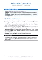 Vorschau - Anderer Materialtyp - FREEBIE: Dyskalkulie verstehen: Der große Leitfaden für Eltern & Lehrer (Expertentipps) - Deckblatt