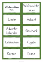 Vorschau - Aufgabenkarten - Weihnachten Wortkarten🎄 - vielseitig einsetzbar - Seite 1