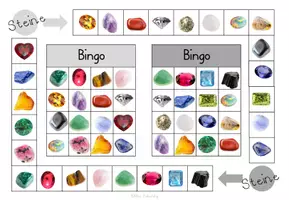 Vorschau - Bildkarten - Bingo Steine -(Halb-) Edelsteine spielerisch lernen - Seite 2