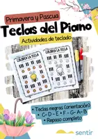 Vista previa - Hojas de trabajo - Actividades de Piano | Nombres de las Teclas Primavera - Portada