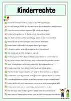 Vorschau - Arbeitsblätter - Kinderrechte - Lesetext mit Fragen + Lösung - Seite 3