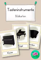 Vorschau - Bildkarten - Tasteninstrumente Bildkarten - Deckblatt