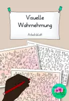 Vorschau - Arbeitsblätter - Visuelle Wahrnehmung - Ziffern, Buchstaben, Schwungübungen - Deckblatt