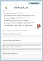 Vorschau - Stationenlernen - Deutsch Leseverstehen Weihnachten (Klasse 2–3) - Seite 1