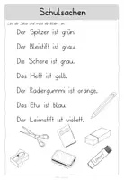 Vorschau - Arbeitsblätter - Erste Sätze lesen - Arbeitsblätter Grundwortschatz 1 - Seite 2