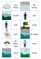 Vorschau - Spiele - Paare finden Wetter- Grundwortschatz- differenziert - Seite 2