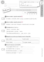 Aperçu - Fiches - Orthographe CE1 : Dossier Complet (35 pages) – Leçons, Exercices & evaluations avec correction sur I-PROFS - Page 3