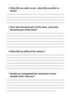 Προεπισκόπηση - Φύλλα εργασίας - Writing a Restaurant Review Worksheet - Σελίδα 2