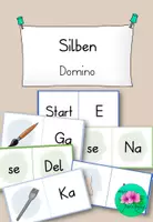 Vorschau - Spiele - Domino - Silben - differenziert - Deckblatt