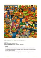 Vorschau - Stundenentwürfe - A1 - Wimmelbild - Im Supermarkt / Auf dem Markt - Seite 2