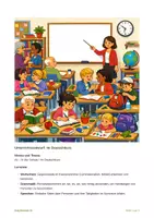 Vorschau - Stundenentwürfe - A1 - Wimmelbild - In der Schule / Im Deutschkurs - Seite 2