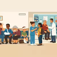Vorschau - Stundenentwürfe - A2 - Wimmelbild - Beim Arzt / Im Krankenhaus (Körper & Schmerz) - Deckblatt