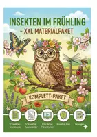 Vorschau - Mal- und Bastelvorlagen - FRÜHLING NATUR IM SACHUNTERRICHT – Tiere, Pflanzen, Insekten & Vögel XXL Komplettpaket - Seite 1