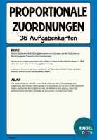 Vorschau - Stationenlernen - Proportionale Zuordnungen 36 Aufgabenkarten - Seite 1