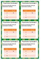 Vorschau - Stationenlernen - Proportionale Zuordnungen 36 Aufgabenkarten - Seite 3