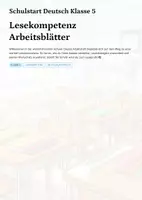 Vorschau - Unterrichtsreihen - Lesekompetenz Klasse 5 – Arbeitsblätter & Lesestrategien (komplettes Heft) - Deckblatt