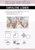 Vorschau - Spiele - Einmaleins spielerisch lernen - Himmel-und-Hölle-Spiel zum Basteln - Seite 2