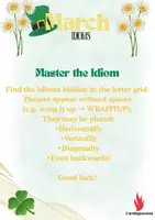 Προεπισκόπηση - Φύλλα εργασίας - Blossoms & Lucky Charms Idioms PDF | Ιδιωματισμοί Αγγλικών - Σελίδα 1
