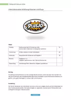 Vorschau - Spiele - Klammern einführen mit Spiel Plusjo (rationale Zahlen) - Deckblatt