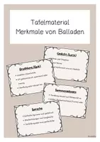 Vorschau - Arbeitsblätter - Materialpaket Balladen - Deckblatt
