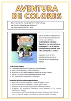Vista previa - Hojas de trabajo - AVENTURA DE COLORES Libro para aprender y colorear. Con Saberes básicos de EI - página 1
