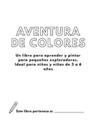 Vista previa - Hojas de trabajo - AVENTURA DE COLORES Libro para aprender y colorear. Con Saberes básicos de EI - página 2