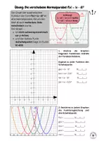 Vorschau - Arbeitsblätter - Quadratische Funktionen: Horizontal verschobene Normalparabel f(x) = f(x) = (x-d)² - Seite 2