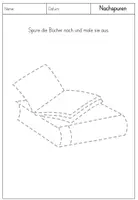 Vorschau - Arbeitsblätter - Graphomotorik / Schwungübungen - Rund um die Schule - Vorschule / 1. Klasse - Seite 3