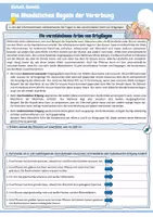 Vorschau - Arbeitsblätter - Die Mendelschen Regeln der Vererbung (Arten von Erbgängen: dominant-rezessiv, intermediär, kodominant / Begriffslexikon / 1. + 2. + 3. Mendelsche Regel mit Erklärungen / Kreuzungsschema / Genetik / Biologie) - Seite 1