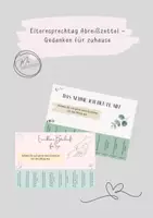 Vorschau - Arbeitsblätter - Elternsprechtag - Gedanken für zuhause - Deckblatt