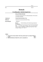 Vorschau - Klassenarbeiten - Klausur Gedichtinterpretation Goethe (Sturm und Drang) - Seite 1