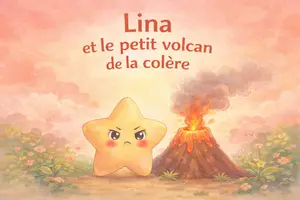 Aperçu - Cartes / Images - Kamishibai – Lina et le petit volcan de la colère | Les émotions - Page de couverture