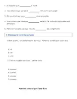 Aperçu - Feuilles d'exercices - Exercices avec le subjonctif présent (entraînement ou test) - Page 1