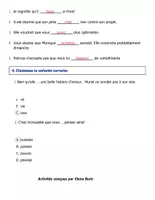 Aperçu - Feuilles d'exercices - Exercices avec le subjonctif présent (entraînement ou test) - Page 3