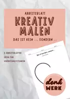 Vorschau - Arbeitsblätter - Das ist kein ..., sondern ... Vertretung Kreativ Malen - Deckblatt