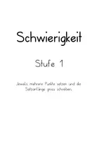 Vorschau - Aufgabenkarten - Satzgrenzen erkennen und Punkte setzen - zweifach differenziert🇨🇭 - Seite 1