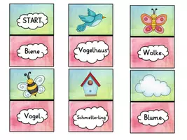 Vorschau - Spiele - Lesespiel/Lesedomino "Frühling" (Klasse 1/2) - Seite 2