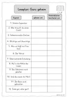 Vorschau - Arbeitsblätter - Lesetagebuch Ganz geheim Deutsch Kl. 3 und Kl. 4 - Seite 3