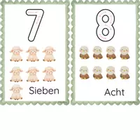 Vorschau - Fördermaterial/Inklusion - Zahlenkarten 1-10 - Seite 3