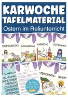 zapowiedź - Karwoche Ostern materiał wizualny do nauki Wielkanocy po niemiecku język niemiecki jako obcy Deutsch - obwoluta