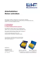 Vorschau - Arbeitsblätter - Noten schreiben | Arbeitsblätter Musiknoten lernen - Seite 1